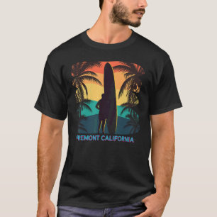Camiseta Fremont California Ca Palm Tree Surfboard S