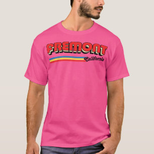 Camiseta Fremont California Retro Typografia Roupa