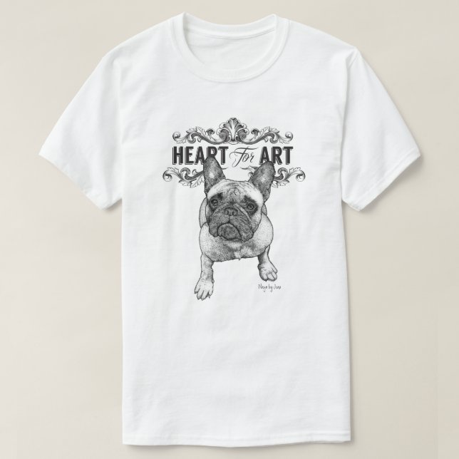 Camiseta French Bulldog Art (Frente do Design)