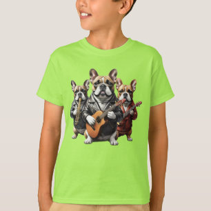 Camiseta French Bulldog banda de música Bulldogs Franceses