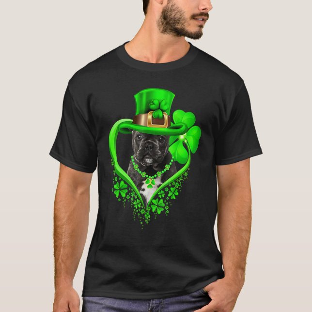 Camiseta French Bulldog Dog St Patricks Day Lover Irish Sha (Frente)