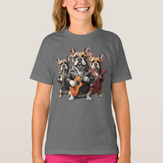 Camiseta French Bulldog Französische Bulldogge Musiker