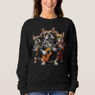 Camiseta French Bulldog Französische Bulldogge Musiker