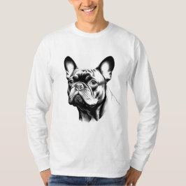 Camiseta French Bulldog Frenchie Pencil Sketch Art