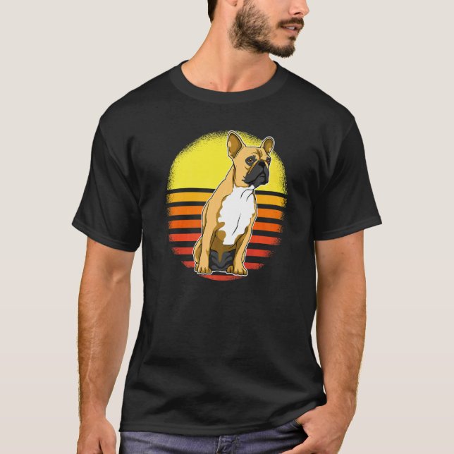 Camiseta French Bulldog Frenchie Sunset  3 (Frente)