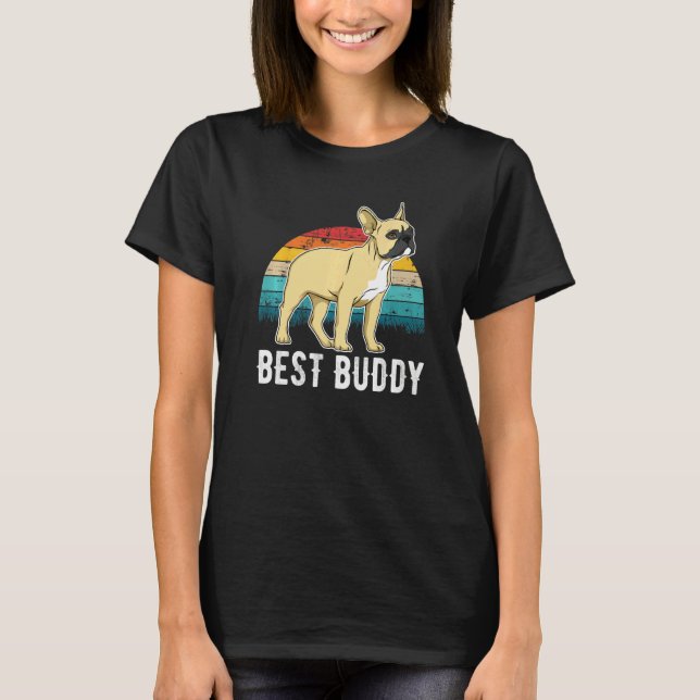 Camiseta French Bulldog Frenchie Sunset  69 (Frente)