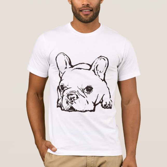 Camiseta French Bulldog Handwritten Illustration Tshirt (Frente)