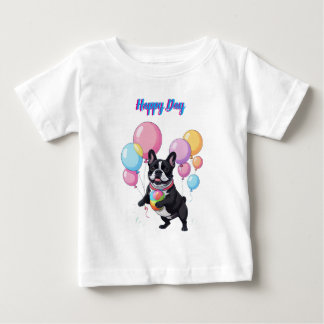 Camiseta French Bulldog Happy Day Französische Bulldogge 