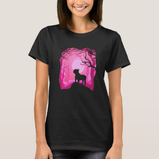 Camiseta French Bulldog Retro Pink French Bulldog Dog