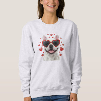 Camiseta French Bulldog Valentine Dog Portrait Illustration