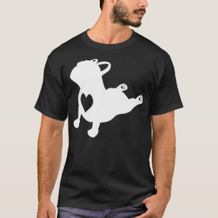 Camiseta French Bulldog Yoga Pose Love Heart Frenchie Worko