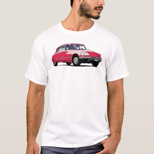 Camiseta French Car Citroen DS Classic Car (Frente)