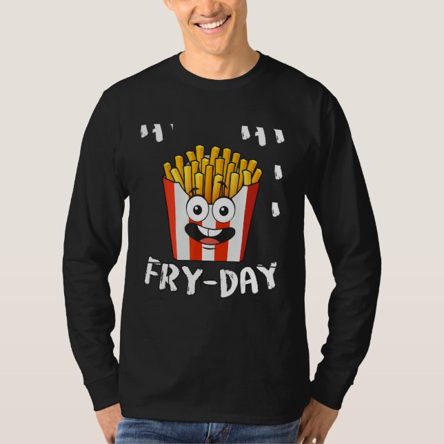 Camiseta French Fries Fryday Friday Everyday Fries Lover Gi (Frente)