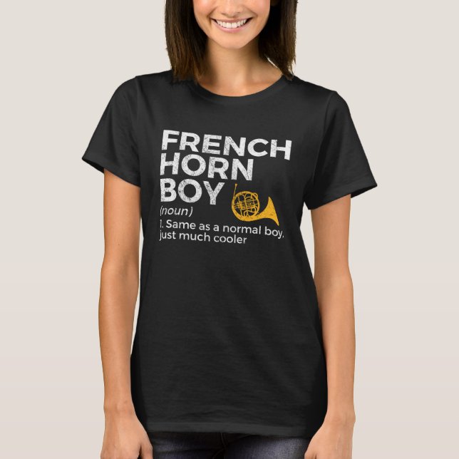 Camiseta French Horn Boy Definition  French Horn Player (Frente)