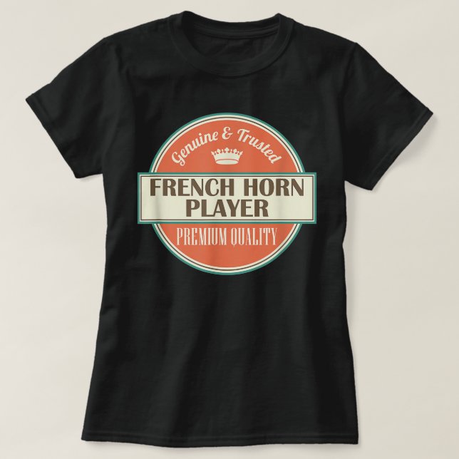 Camiseta French Horn Player Music1 (Frente do Design)