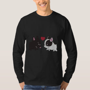 Camiseta Frenchie Black And White Frenchie Family French Bu