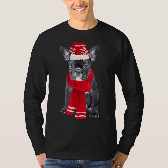 Camiseta Frenchie Bully Christmas Dog Ugly Christmas French (Frente)
