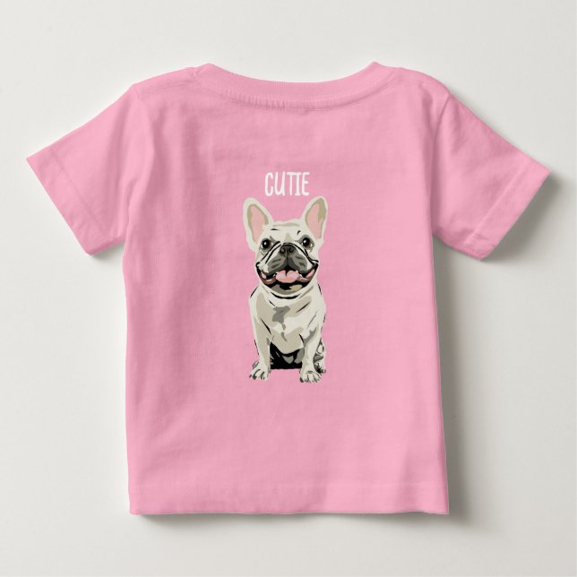 Camiseta Frenchie, cachorrinho (Verso)