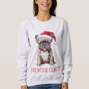 Camiseta Frenchie Claus Cute French Buldog Natal