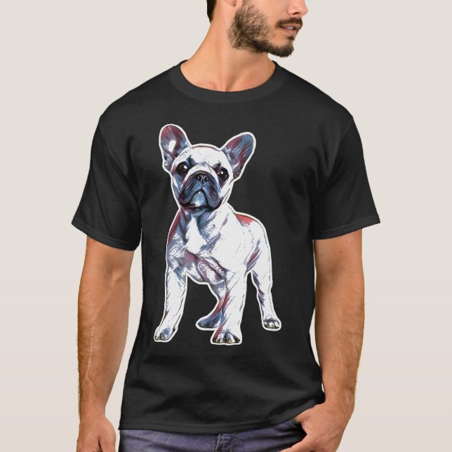 Camiseta Frenchie Cute French Bulldog French Puppy Dog Tee (Frente)