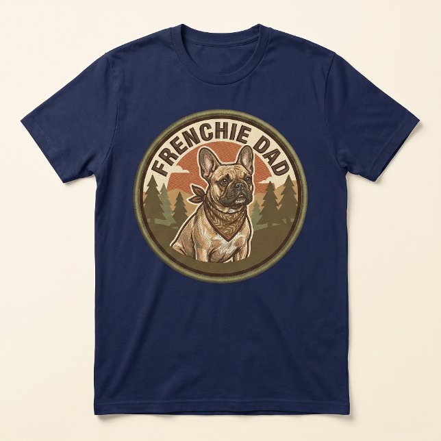 Camiseta Frenchie Dad Tee | Presente para Pai de B (Criador carregado)