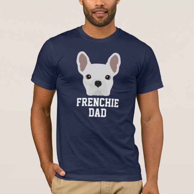 Camiseta Frenchie Dog Pai White Buldog (Frente)