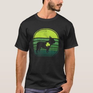 Camiseta Frenchie Dog Silhouette - Rua irlandesa de Clover 