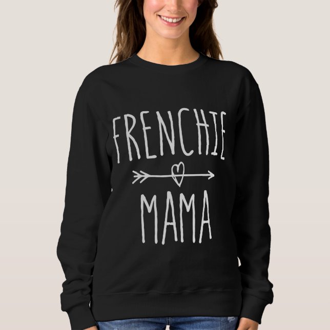 Camiseta Frenchie Frenchie Mama Cute French Buldog Mãe (Frente)