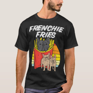 Camiseta Frenchie Fries Engraçado Buldogue Francês Pet Dog