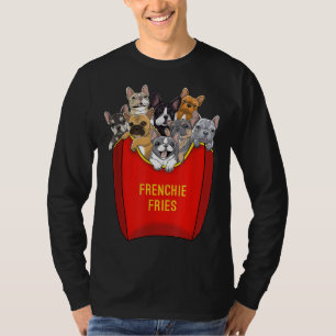 Camiseta Frenchie Fries francês Buldogue Cachorro Mãe Cacho