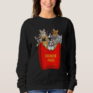 Camiseta Frenchie Fries francês Buldogue Cachorro Mãe Cacho