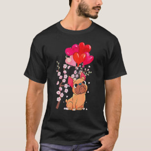 Camiseta Frenchie Heart Balloon Animal Dog Buldogue francês