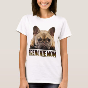 Camiseta Frenchie Mãe Dia de as mães para a mãe do Buldogue