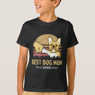 Camiseta Frenchie Mãe Ever Vintage Bulldog Francês Puppy Lo