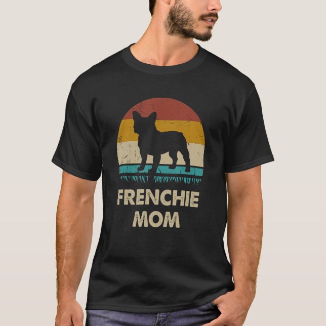 Camiseta Frenchie Mãe Mulher Francesa Mama Buldogue francês (Frente)