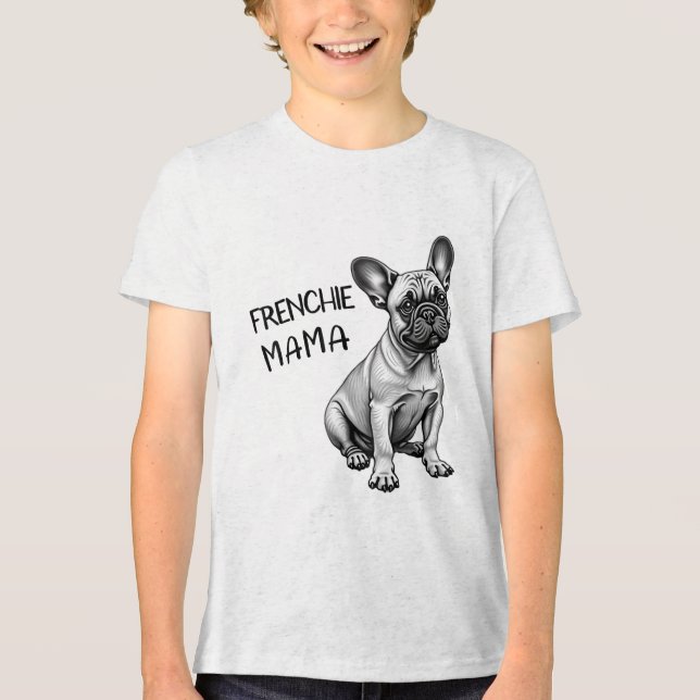 Camiseta Frenchie Mama Cute French Buldogue Mãe (Frente)