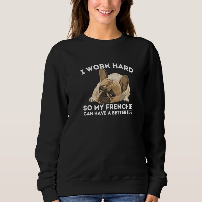 Camiseta Frenchie Melhor Vida Engraçado Cachorro Francês (Frente)