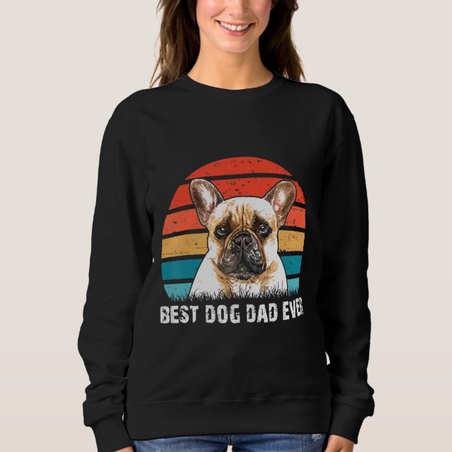 Camiseta Frenchie Mens Melhor Pai De Cachorro Alguma Vez O  (Frente)