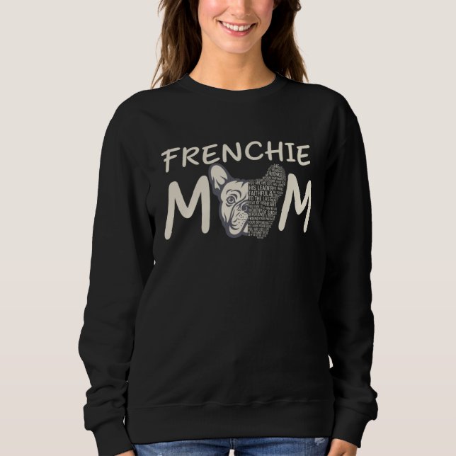 Camiseta Frenchie Mom French Bulldog Word cloud Stylish (Frente)