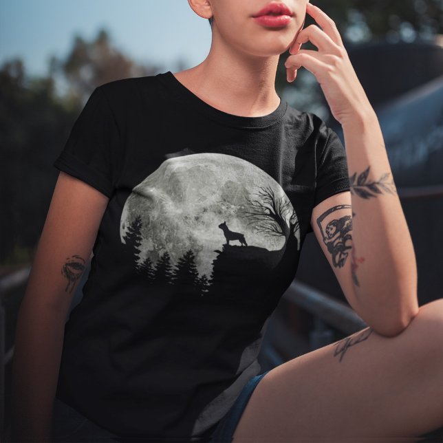 Camiseta Frenchie no Halloween Da Lua De Montanha (Criador carregado)