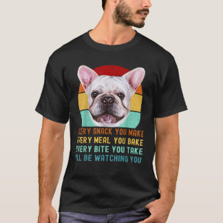 Camiseta Frenchie ou cachorro francês Cachorro todo lanche