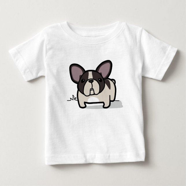 Camiseta Frenchie Pied rajado (Frente)