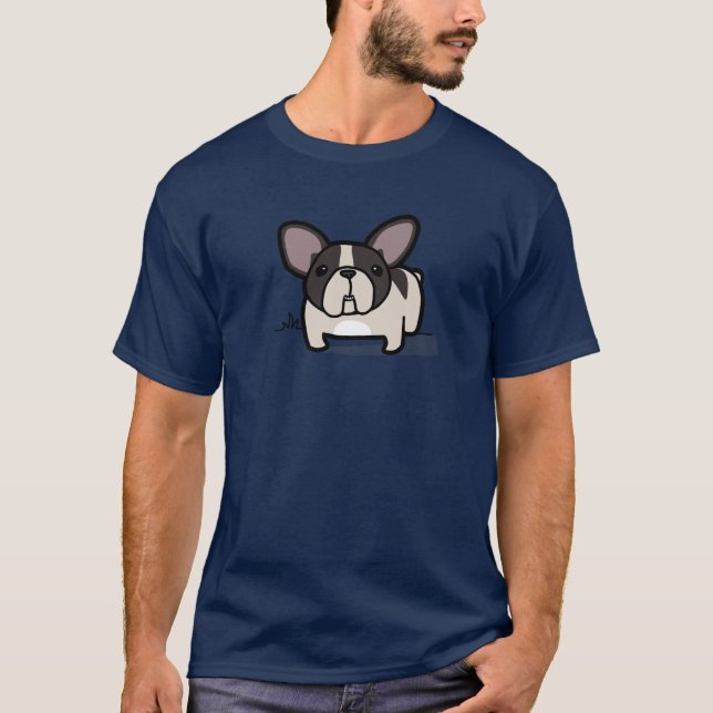 Camiseta Frenchie Pied rajado (Frente)