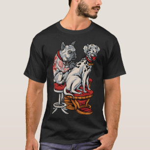 Camiseta Frenchie Pug Dalmatian Bulldog Francês Mulheres