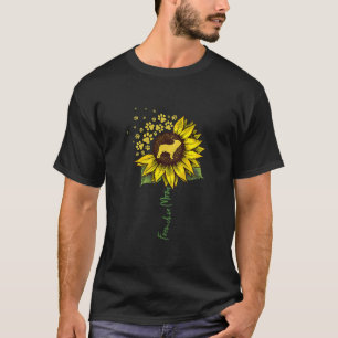 Camiseta Frenchie Sunflower Mãe Bulldog Francês Gift