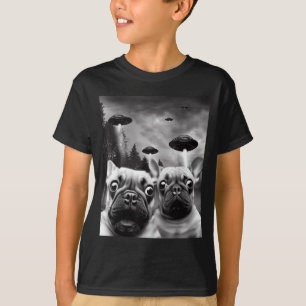 Camiseta Frenchie UFO Selfie - Cachorro Bulldog Francês Ali