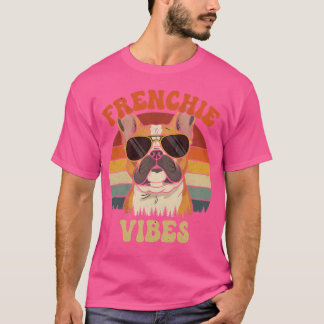 Camiseta Frenchie Vibes Retro French Bulldog friends