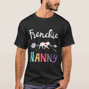 Camiseta Frenchie Vintage French Buldogue Nanny Clothes Fre