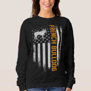 Camiseta Frenchie Vintage Usa French Buldog American Flag