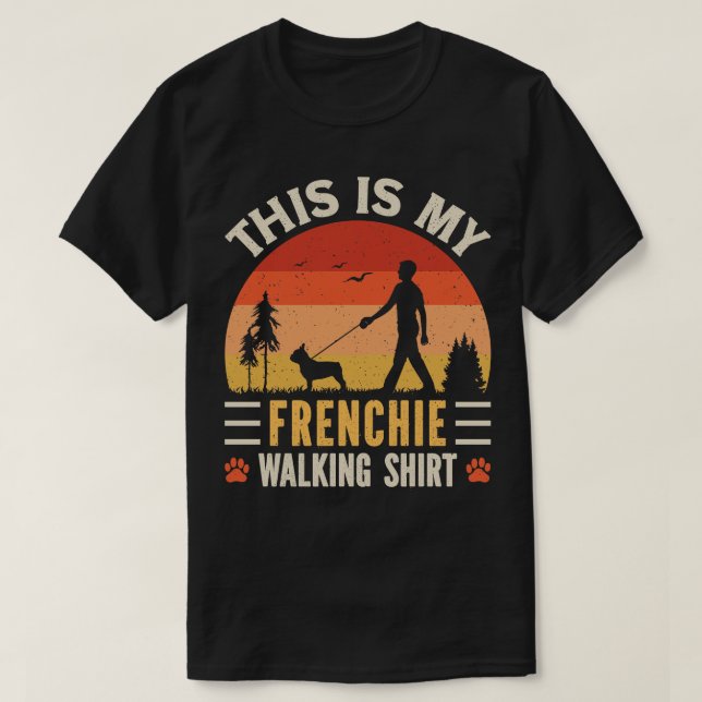 Camiseta Frenchie Walking (Frente do Design)